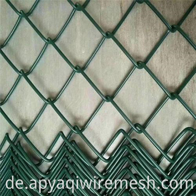 YQ -verzinktes PVC -beschichteter Diamantnetz -Drahtkettenkettenkettenzaun